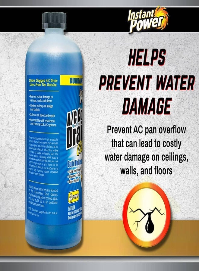 Instant Power A/C Condensate Drain Line Cleaner - AC & HVAC Unclogger for Air Conditioner Drain Lines, Prevents Odors & Water Damage, Safe for Pipes & Septic Systems - 32 oz (Pack of 1) - Image 3
